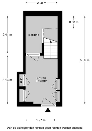 Floorplan - Rijnstraat 105A, 3441 BS Woerden